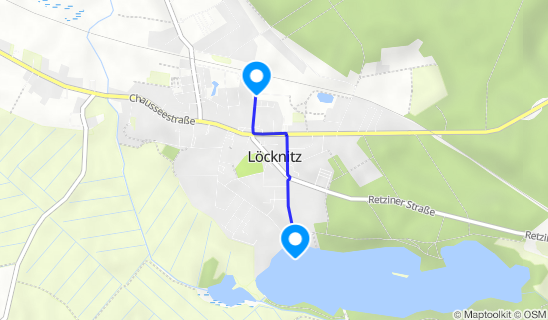 Kartenausschnitt Löcknitz